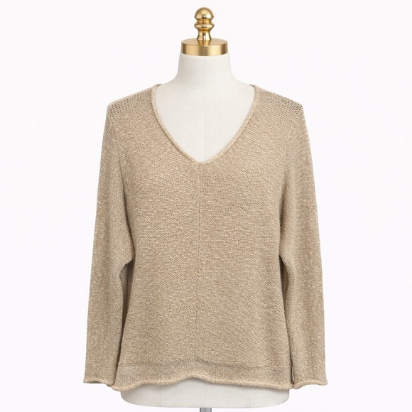 Free People Sweaters - Free People Bright Lights V-Neck Sweater SZ M